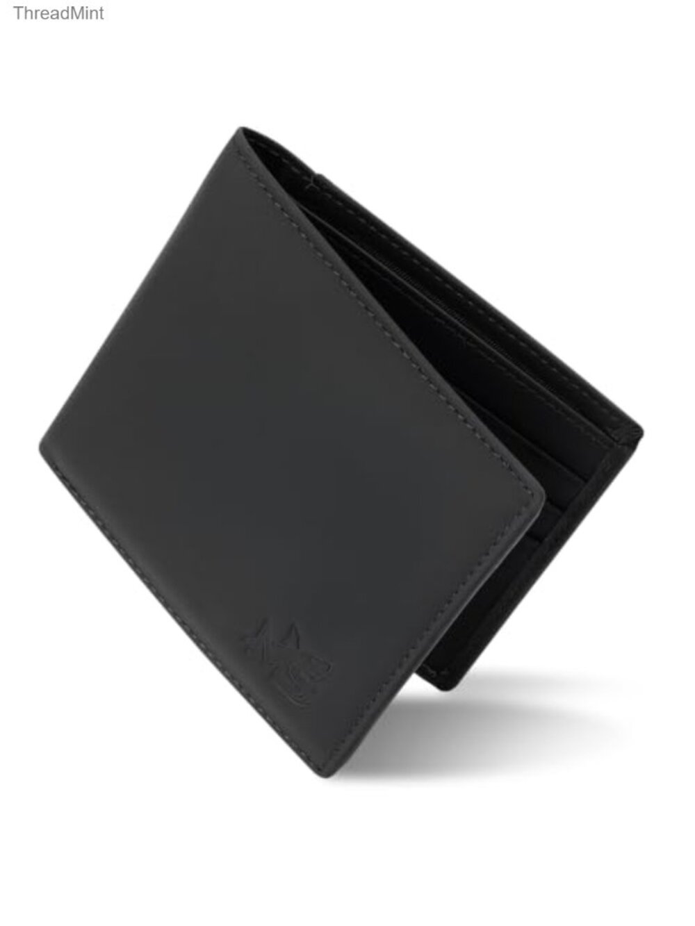 Slim Bifold Leather Wallet RFID Blocking 8 Card Slots Gift for Him